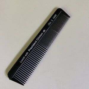 Lunch with President Clinton Oct 3, 1999 Political souvenir plastic comb
